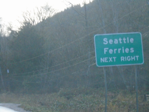 US-101 South Approaching WA-104