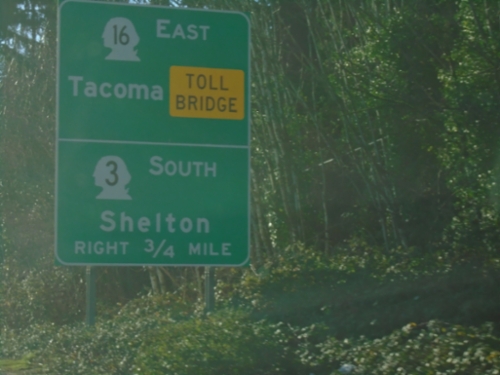 WA-3 South Approaching WA-16 East