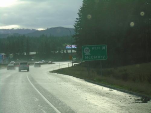 US-101 South at WA-108 Interchange