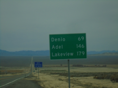 NV-140 North - Distance Marker