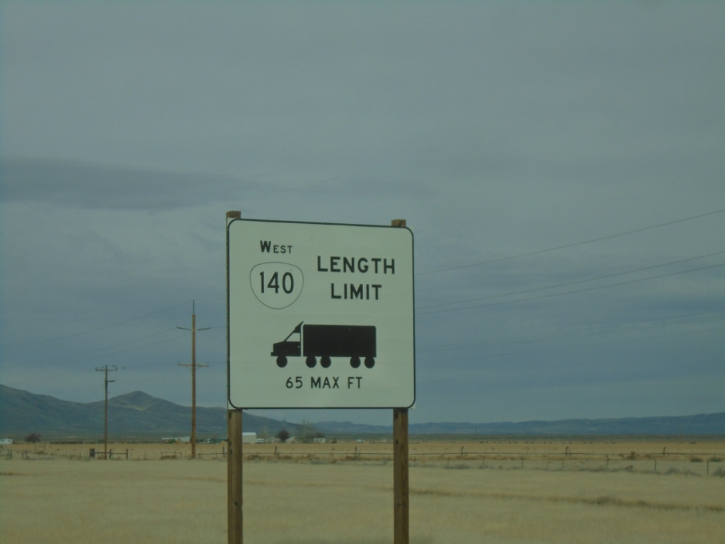 NV-140 North - Oregon Truck Restrictions