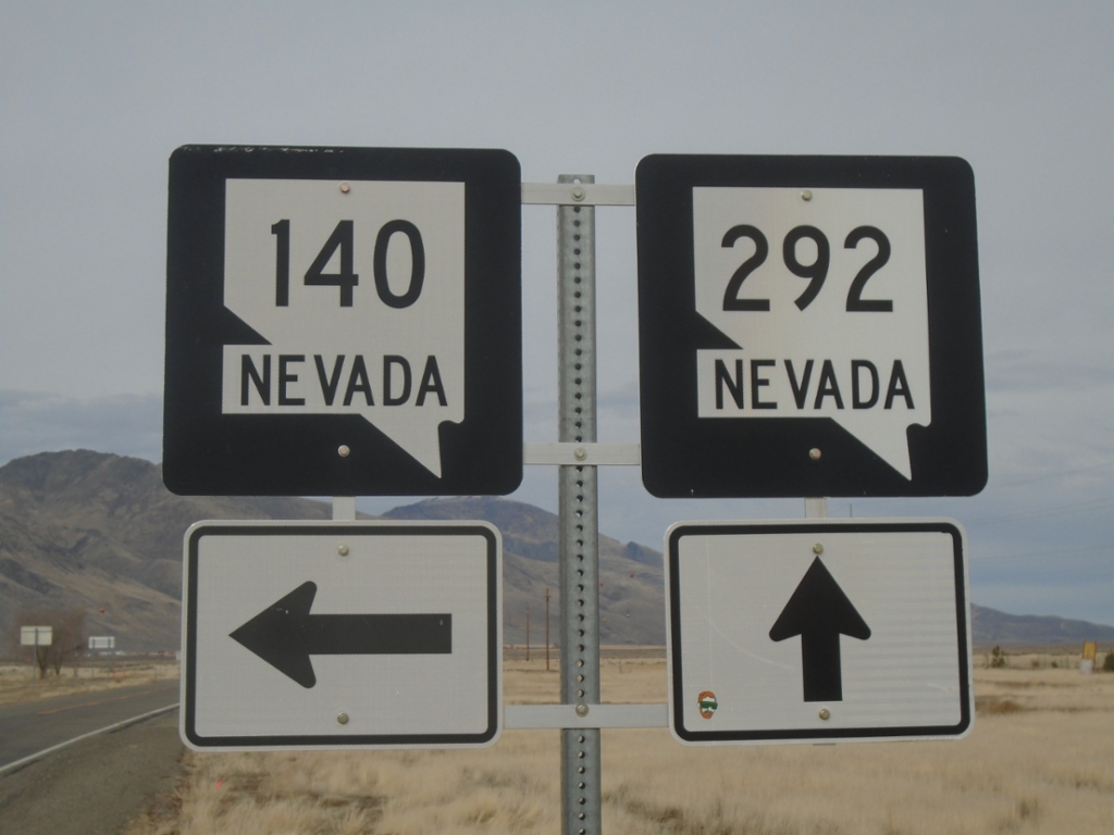NV-140 North at NV-292