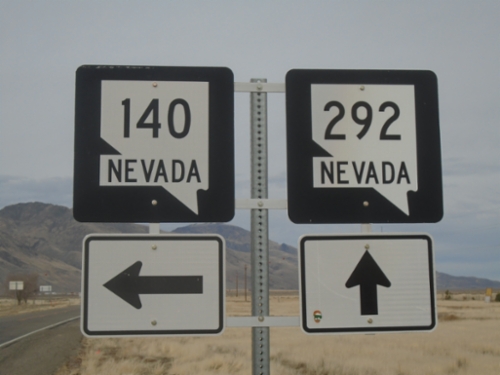 NV-140 North at NV-292