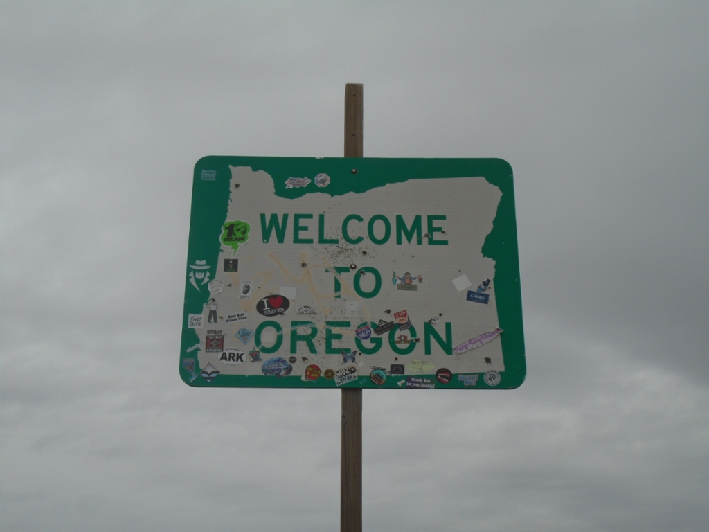 OR-140 West - Welcome To Oregon