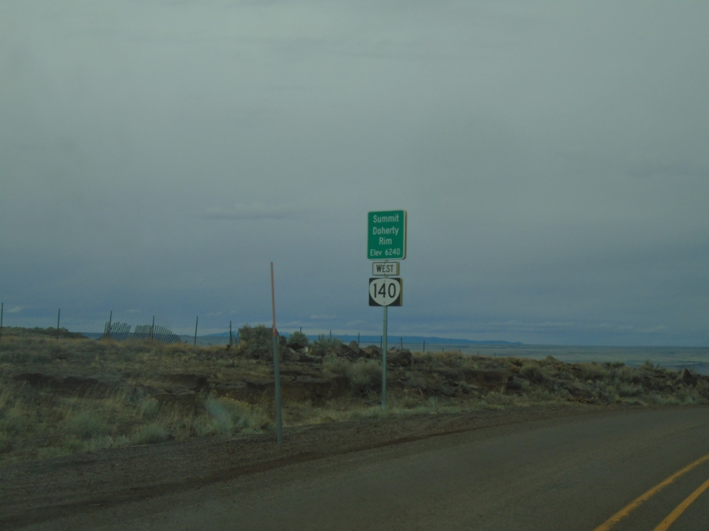 OR-140 West - Summit - Doherty Rim