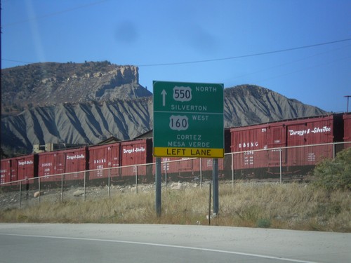 US-550 North/US-160 West at Split