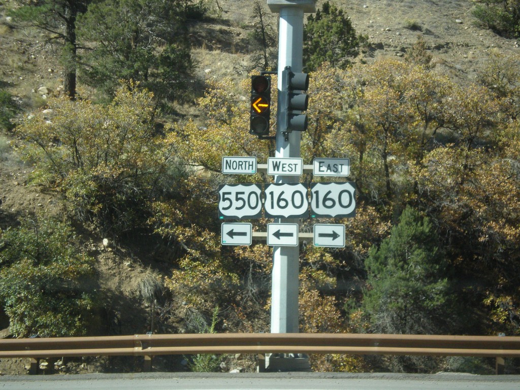 US-550 North at US-160