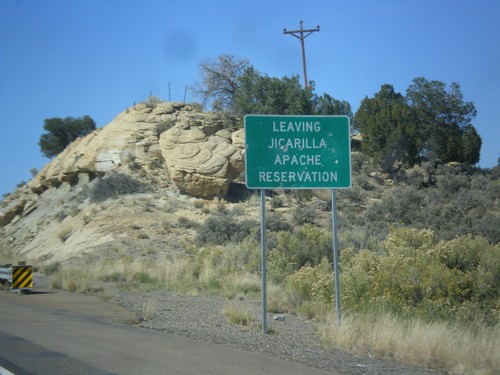 US-550 North - Leaving Jicarilla Apache Reservation