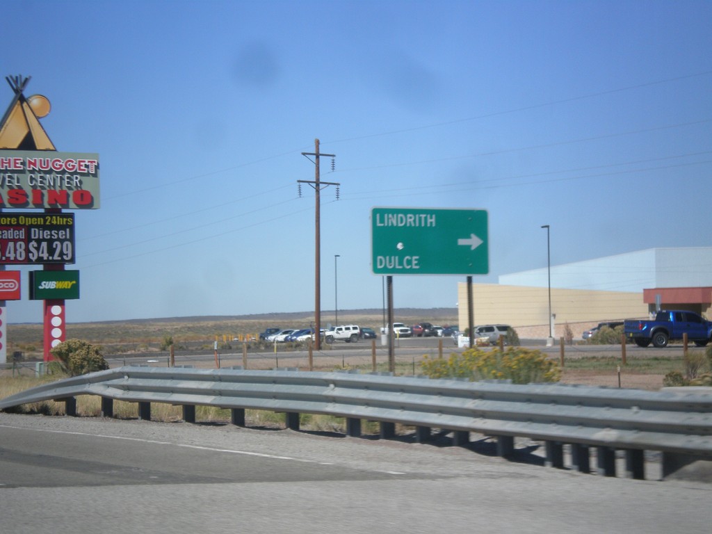 US-550 North at NM-573