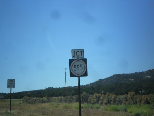 NM-95 West Approaching NM-595