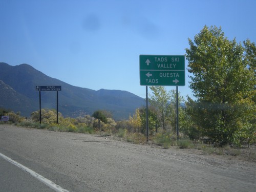 US-64 East Approaching NM-150/NM-522