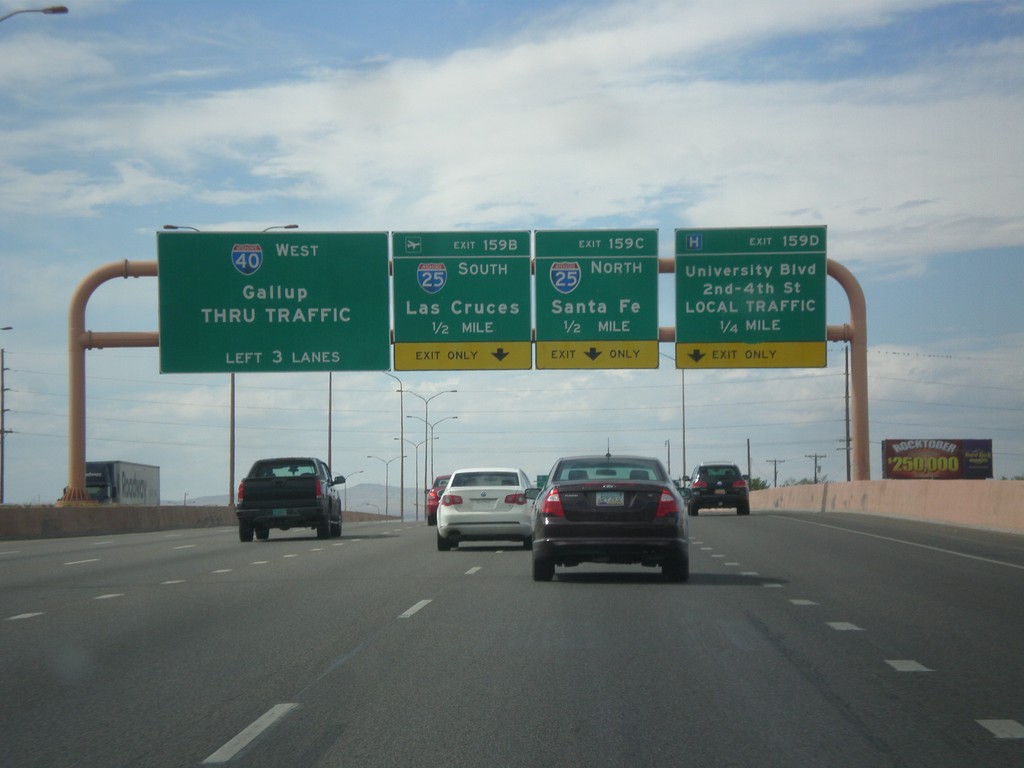 I-40 West - Exits 159B-D