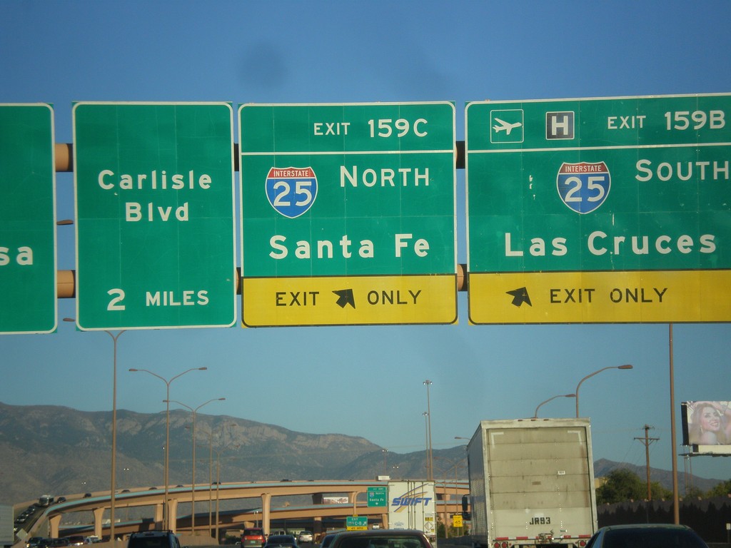 I-40 East - Exits 159CB.  Approaching Exit 160.