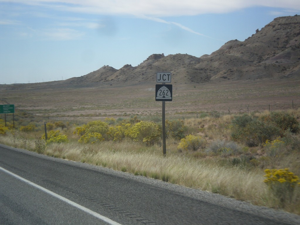 US-191 South Approaching UT-262