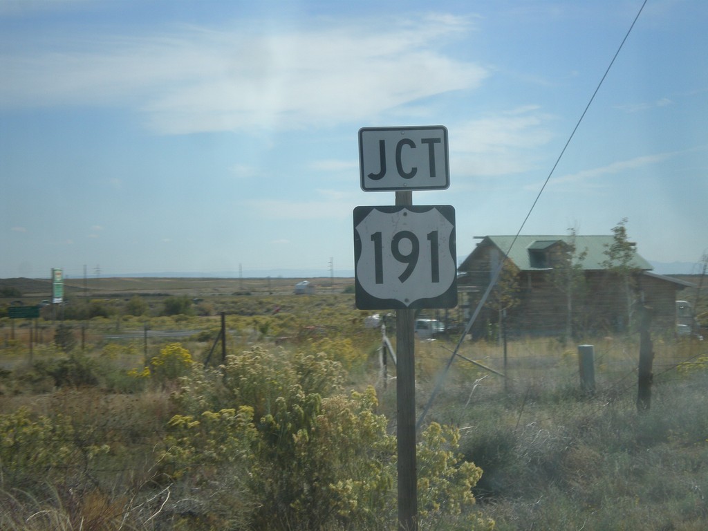 End UT-95 Approaching US-191