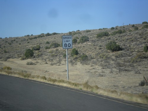 I-15 South - Speed Limit 80