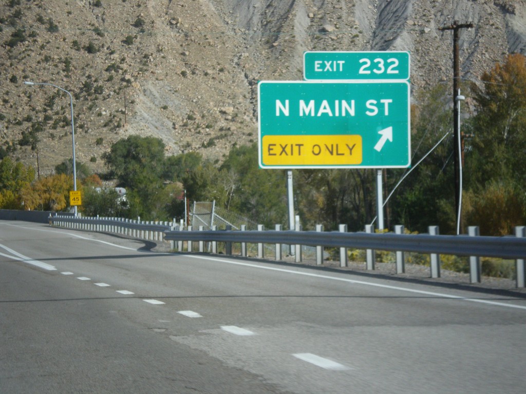 US-6 West/US-191 North - Exit 232