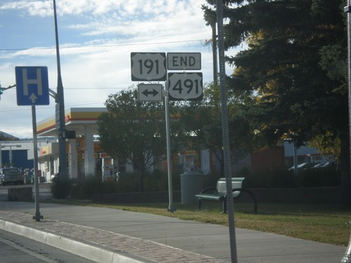 End US-491 North at US-191