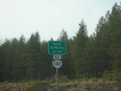 OR-140 West - Bly Mountain Pass