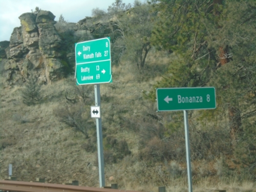 OR-140 West at Bonanza Junction
