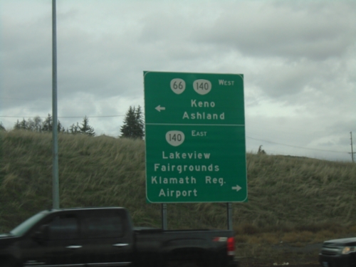 US-97 North at OR-140/OR-66