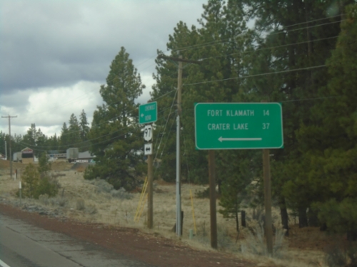 US-97 North at OR-62