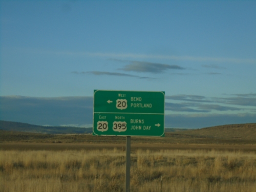 US-395 North at US-20 - Riley