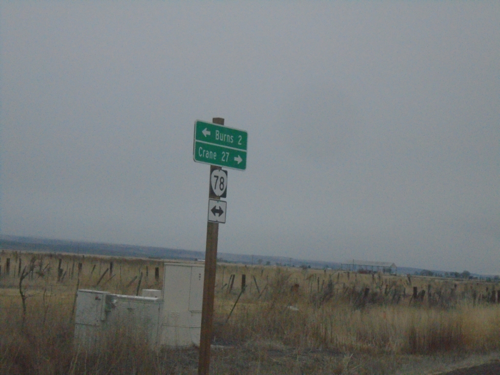 End OR-205 North at OR-78