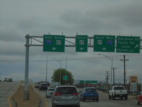 US-67 South - Old Dunn Road and I-270 Interchange