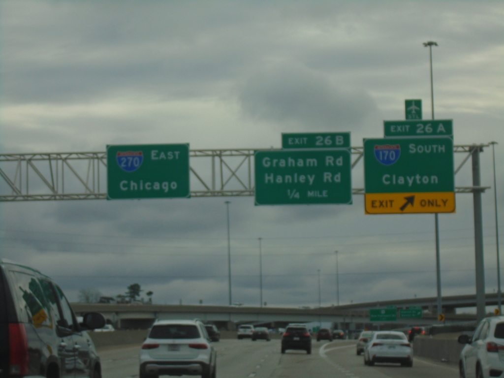 I-270 East - Exits 27A and 27B