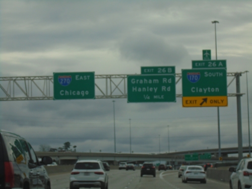I-270 East - Exits 27A and 27B