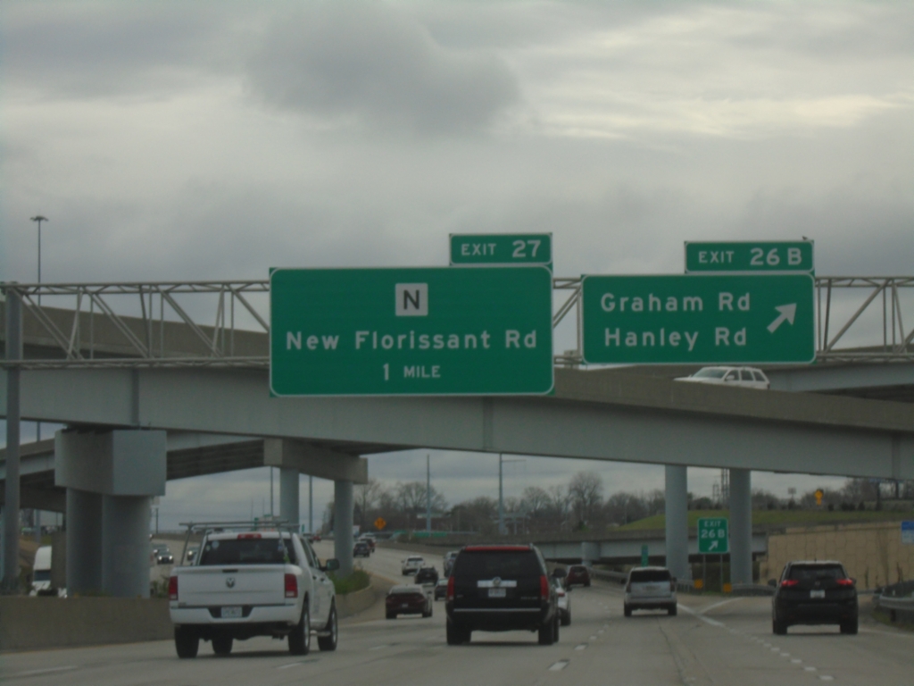 I-270 East - Exits 26B and Exit 27