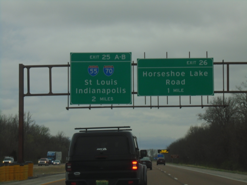 I-255 South - Exits 26 and 25A-B