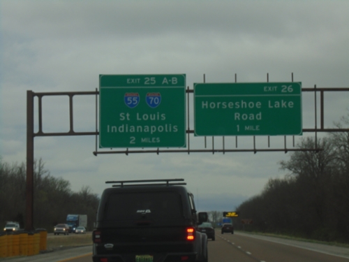 I-255 South - Exits 26 and 25A-B