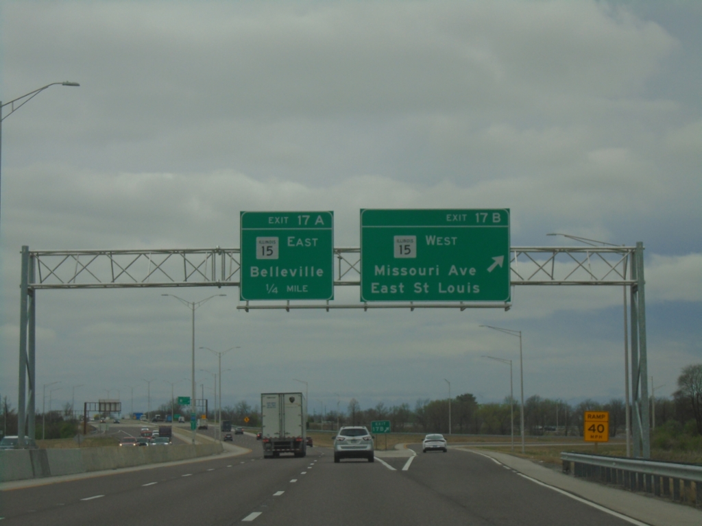 I-255 South - Exits 17B and 17A