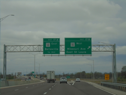 I-255 South - Exits 17B and 17A