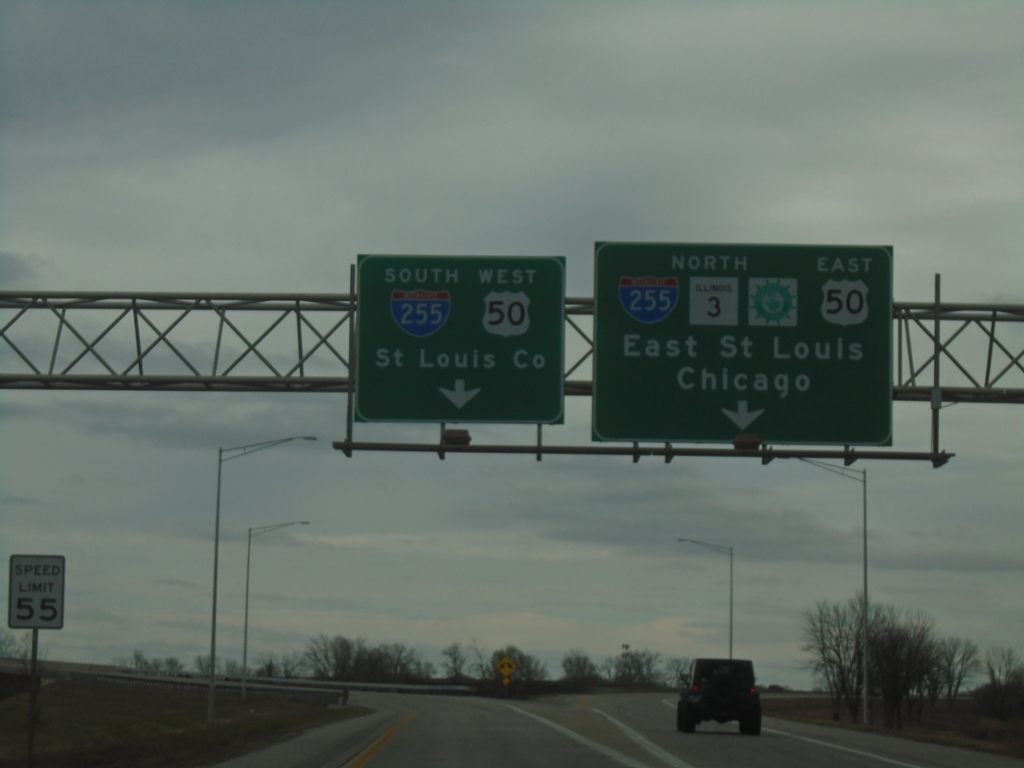 IL-3 North at I-255/US-50 Interchange