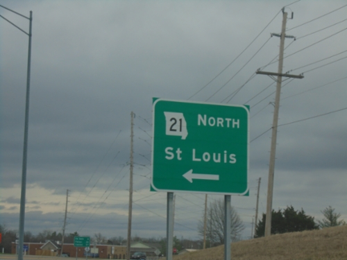 MO-21 South/MO-B East at MO-21 North