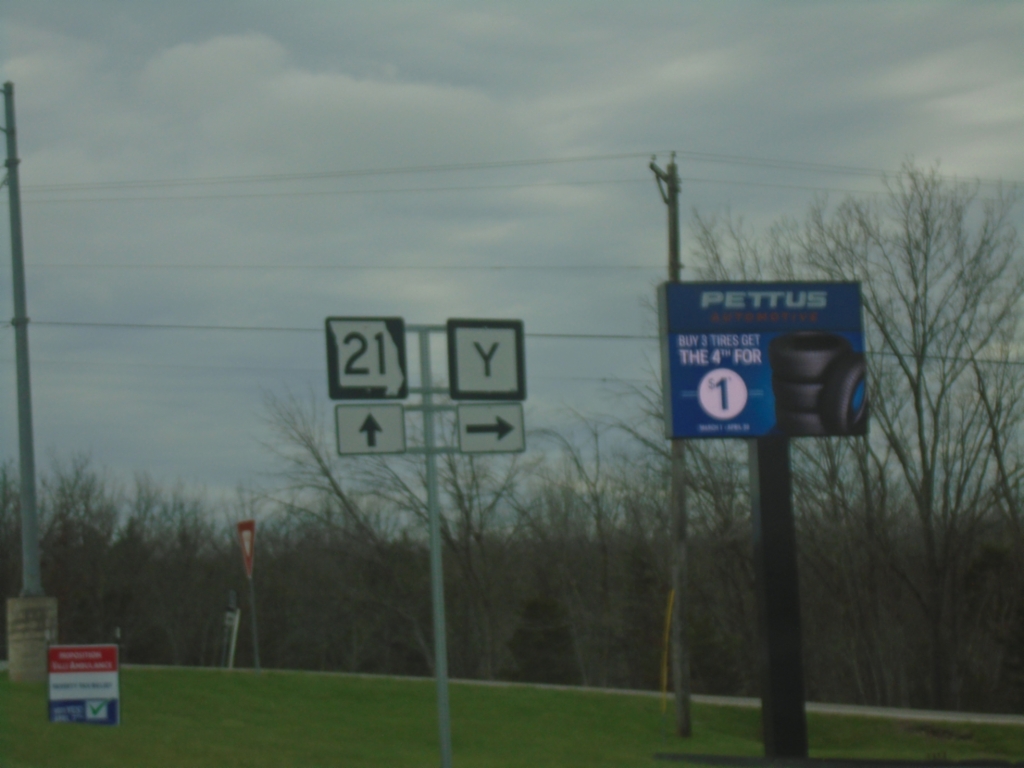 MO-21 South at MO-Y