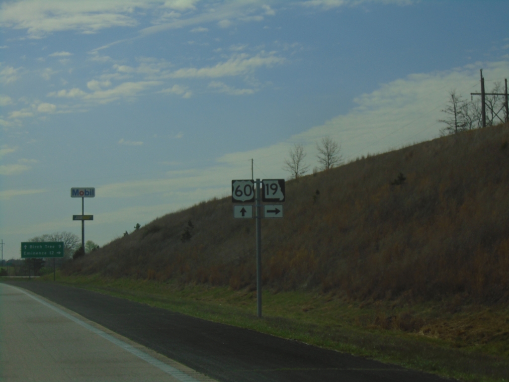 US-60 West at MO-19 North