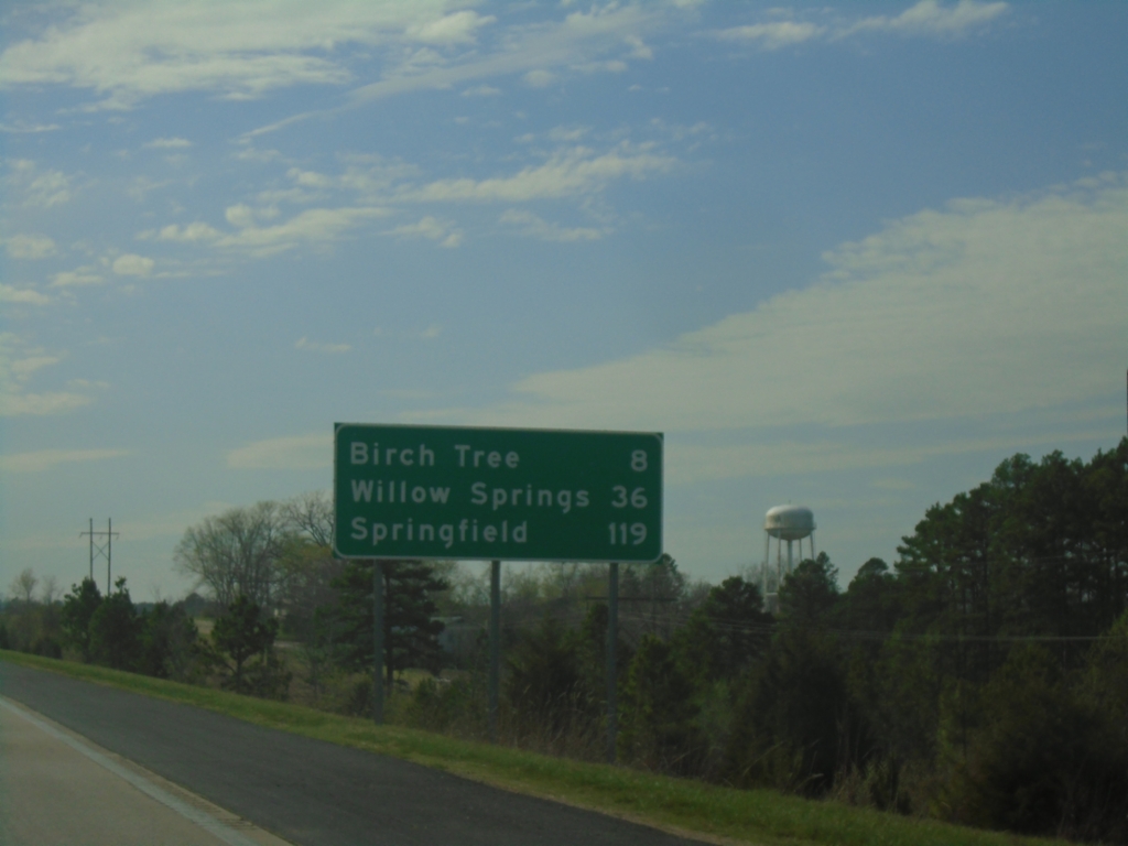 US-60 West/MO-19 South - Distance Marker