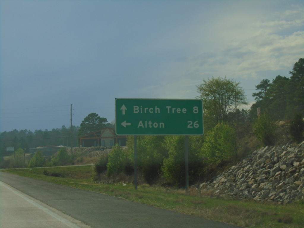 US-60 West/MO-19 South at Split