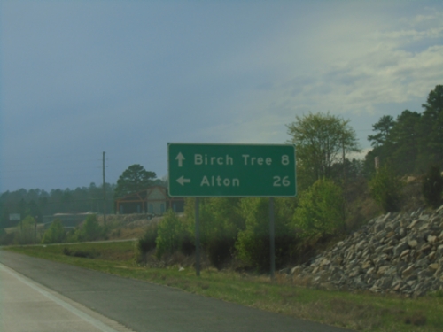 US-60 West/MO-19 South at Split