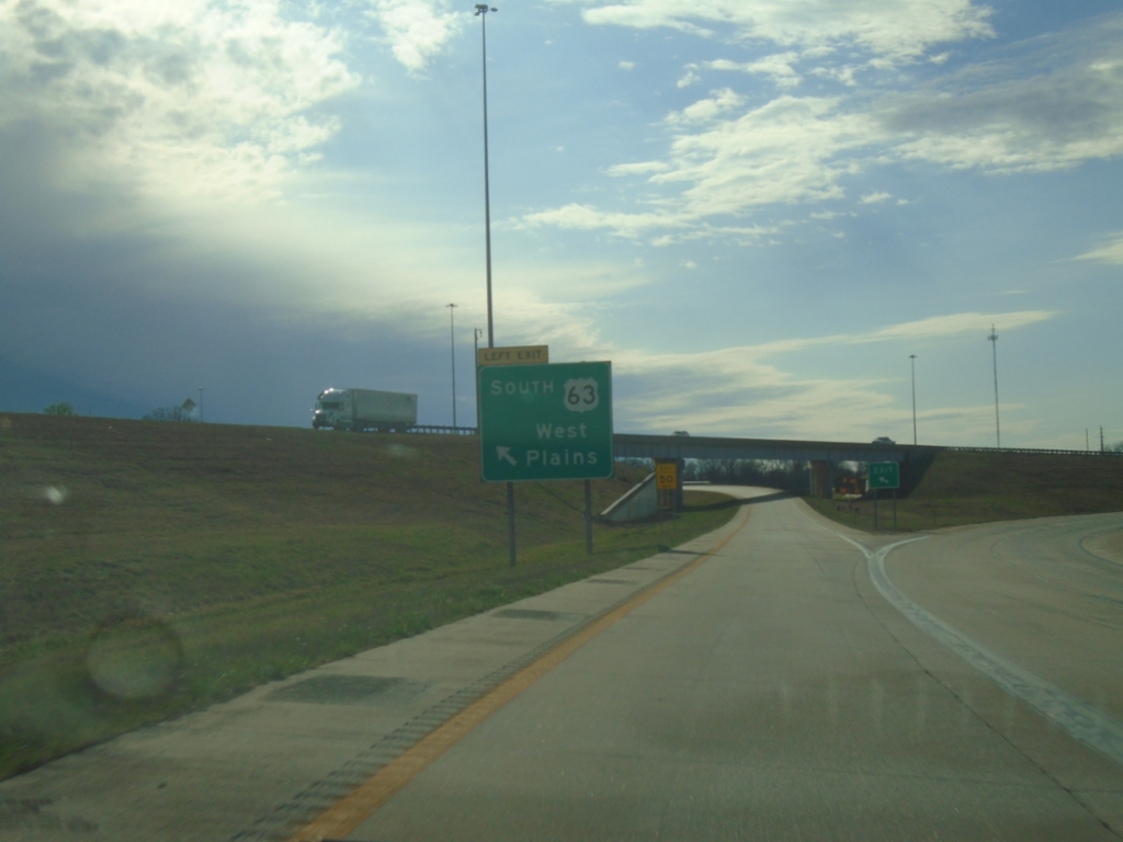 US-60 West at US-63 Interchange