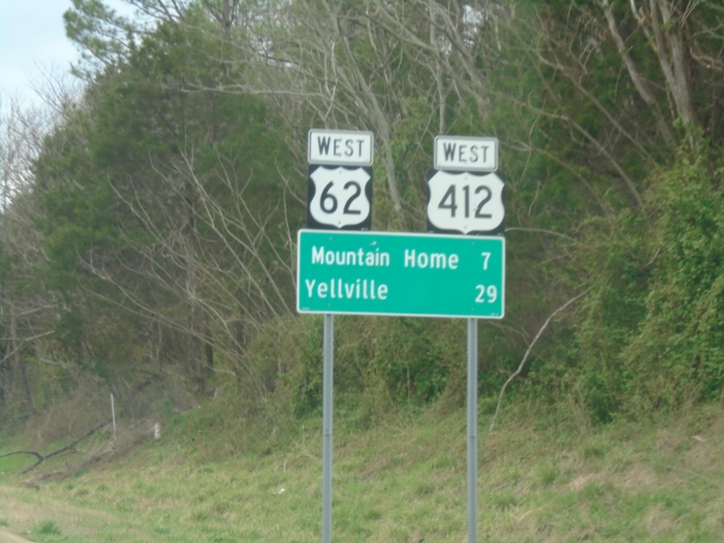 US-62/US-412 West - Distance Marker