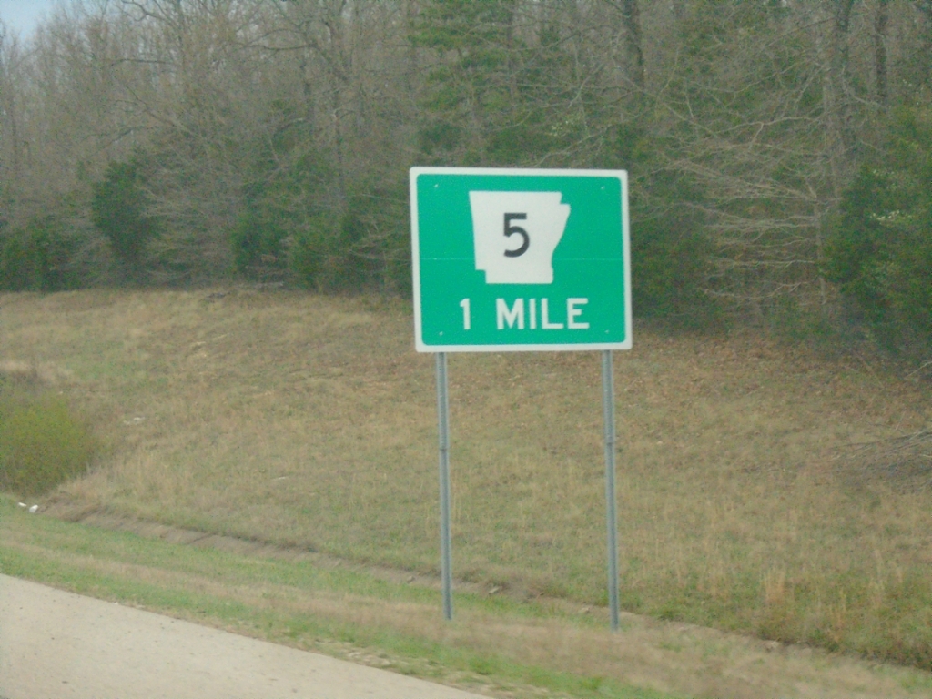 US-62/US-412 West Approaching AR-5