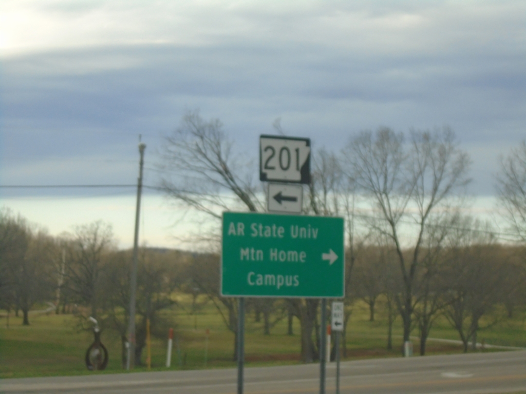 US-62/US-412 West at AR-201