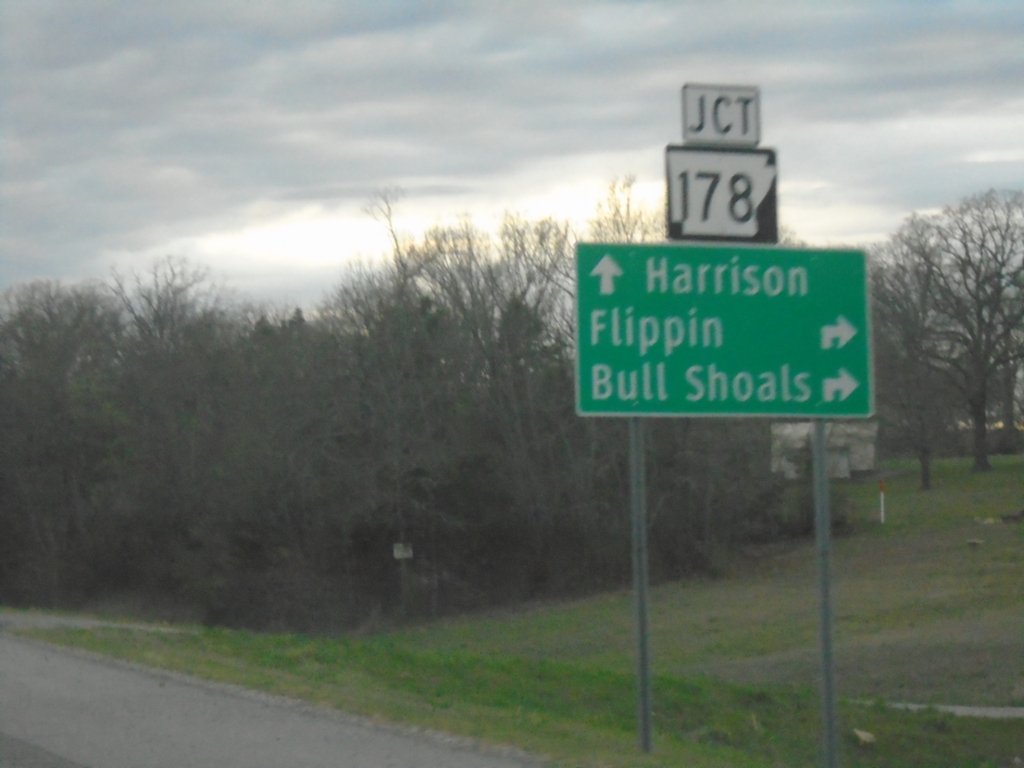 US-62/US-412 West at AR-178