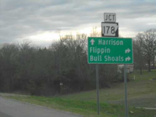 US-62/US-412 West at AR-178