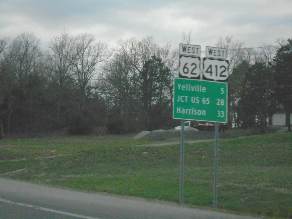 US-62/US-412 West - Distance Marker